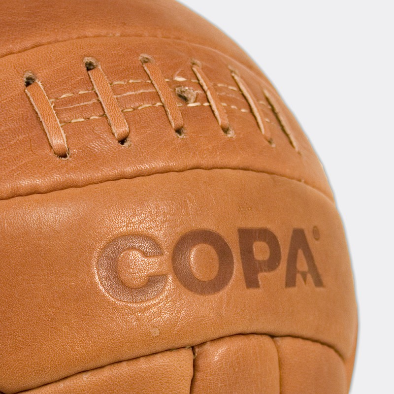 Кожаный футбольный мяч COPA Retro 1950 коричневый