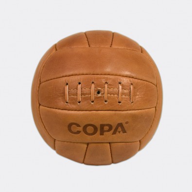 Кожаный футбольный мяч COPA Retro 1950 коричневый