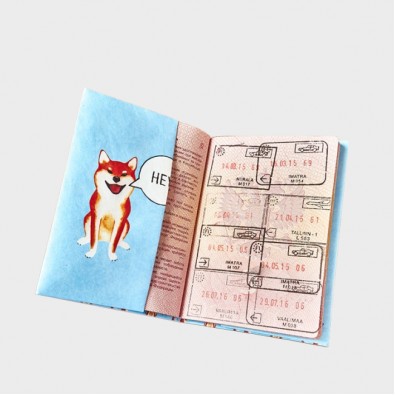 Обложка на паспорт NEW WALLET SHIBA