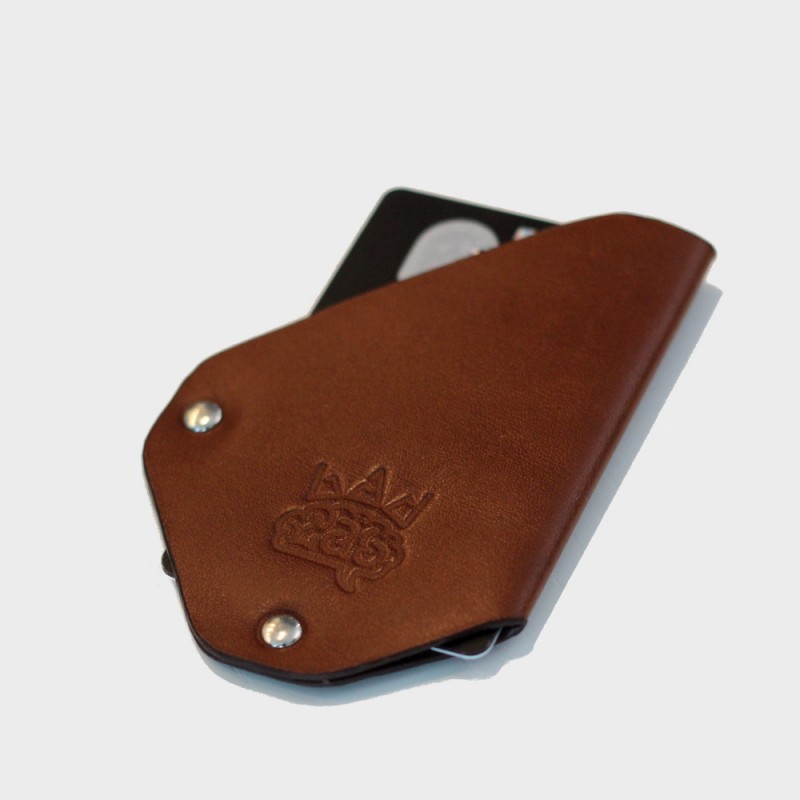 Кожаный держатель для карточек CardLovder (коричневый)