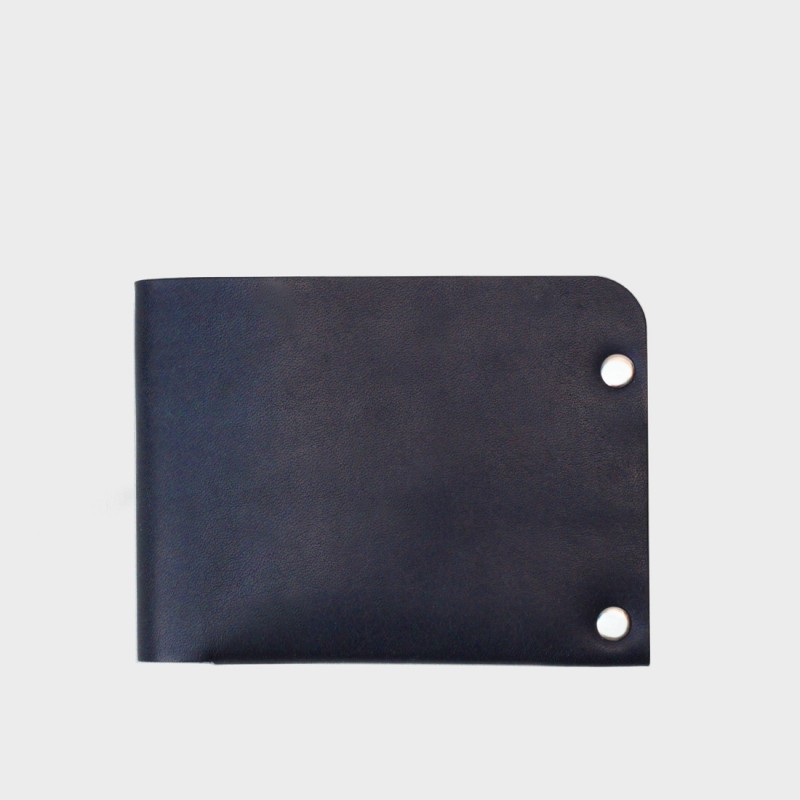 Кожаный кошелек с отделением для монет Monas (синий)