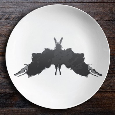 Набор керамических тарелок Ужин с Роршахом (Гаргульи/Мотылек)