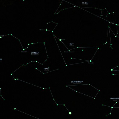 Светящаяся карта звездного неба Star Light Map